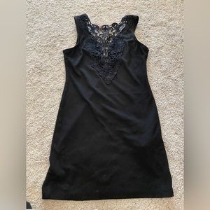 Black Lace Mini Dress